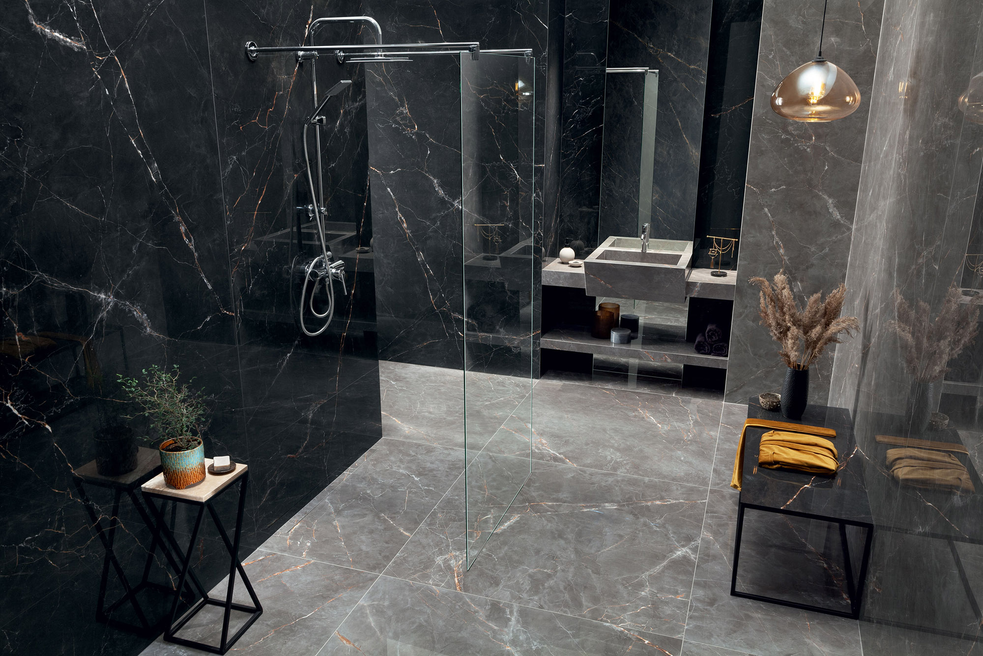 Porcelain Marble Tiles - Shinestone - Luxury Bathroom