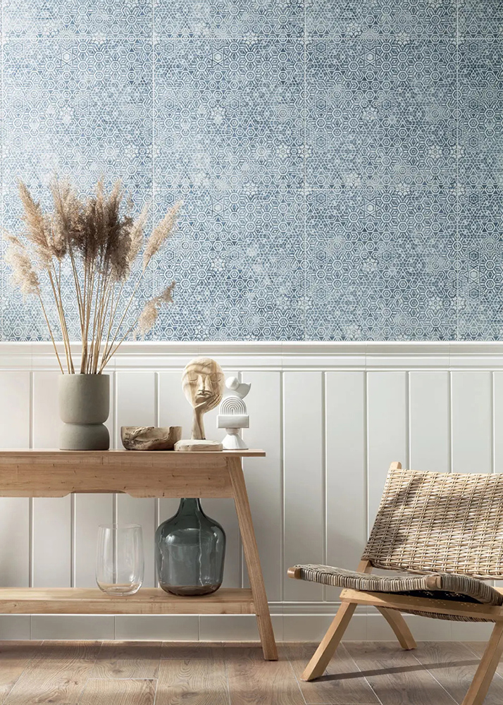 Porcelain Designer Tiles - Encaustic pattern effect walls - Boho
